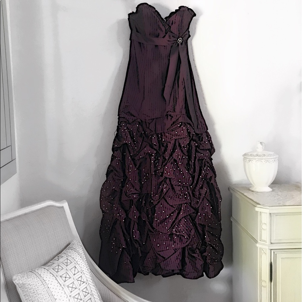 Purple ball gown worn once